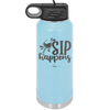 Sip Happens - Laser Engraved Stainless Steel Drinkware - 1348 -
