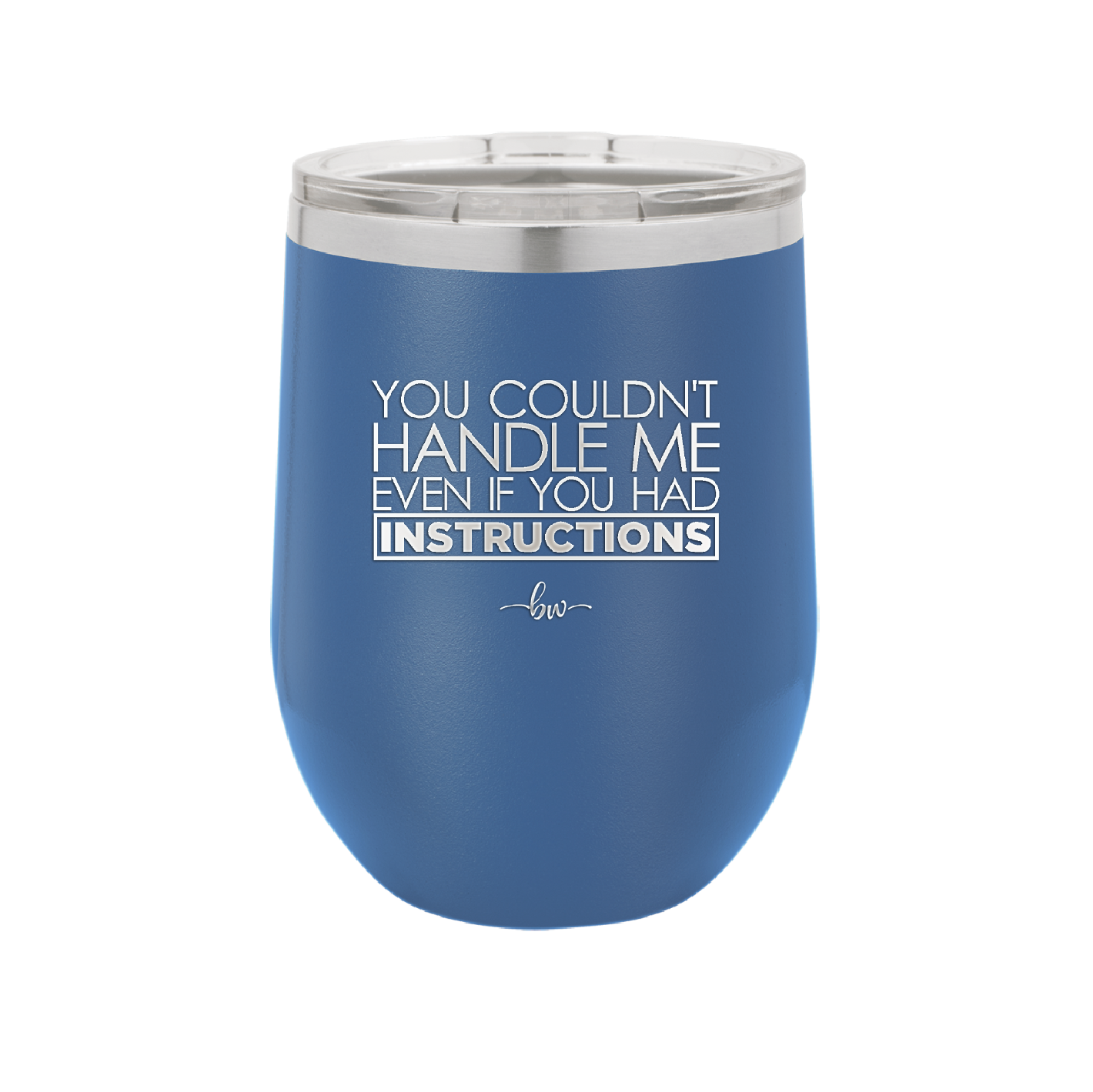 You Couldn't Handle Me Even if You Had Instructions - Laser Engraved Stainless Steel Drinkware - 1360 -