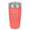 I Don't Suffer From Insanity I Enjoy Every Minute of it - Laser Engraved Stainless Steel Drinkware - 1363 -