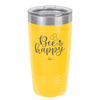 Bee Happy - Laser Engraved Stainless Steel Drinkware - 1373 -