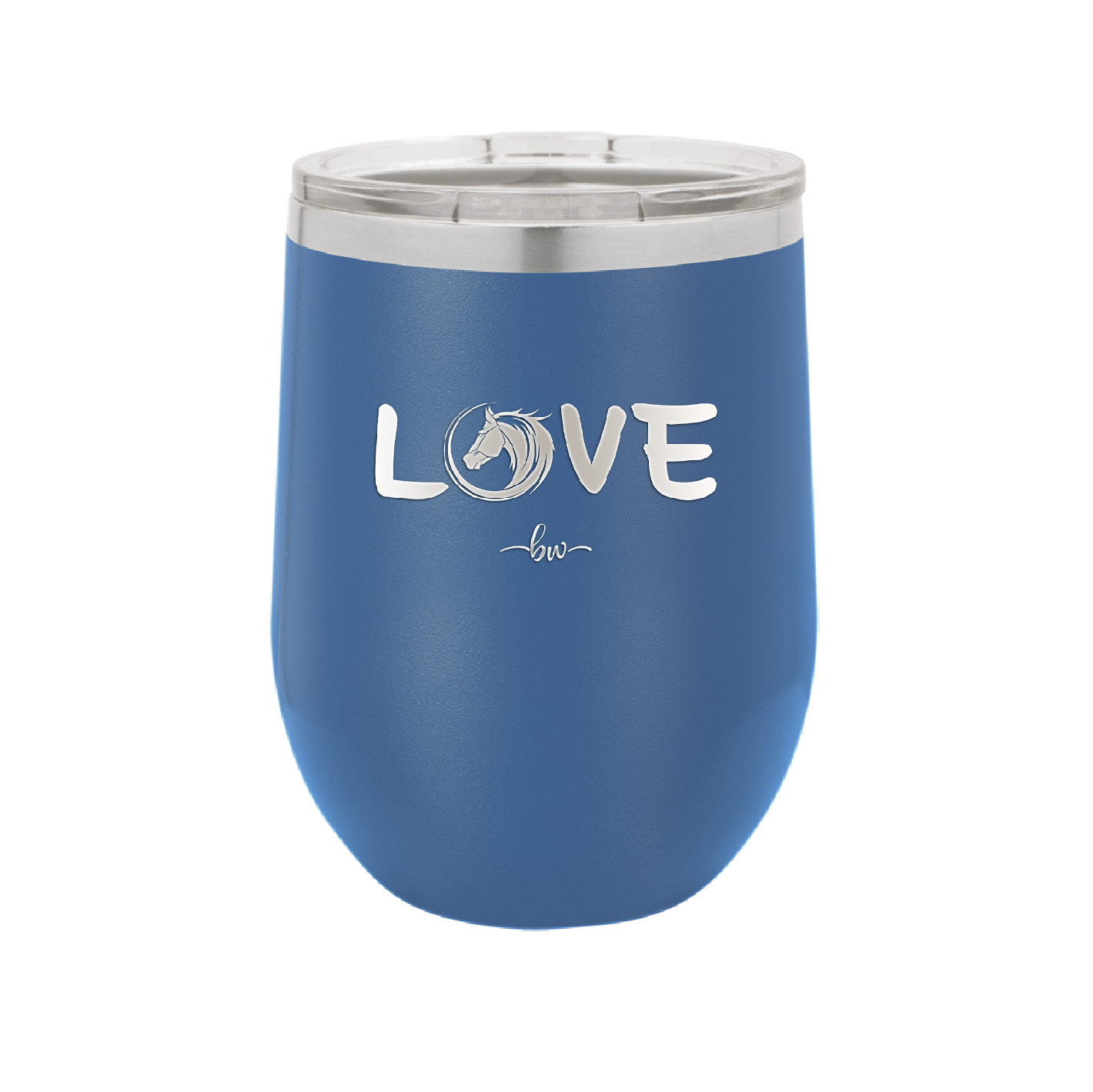 Love Horse Head - Laser Engraved Stainless Steel Drinkware - 1374 -