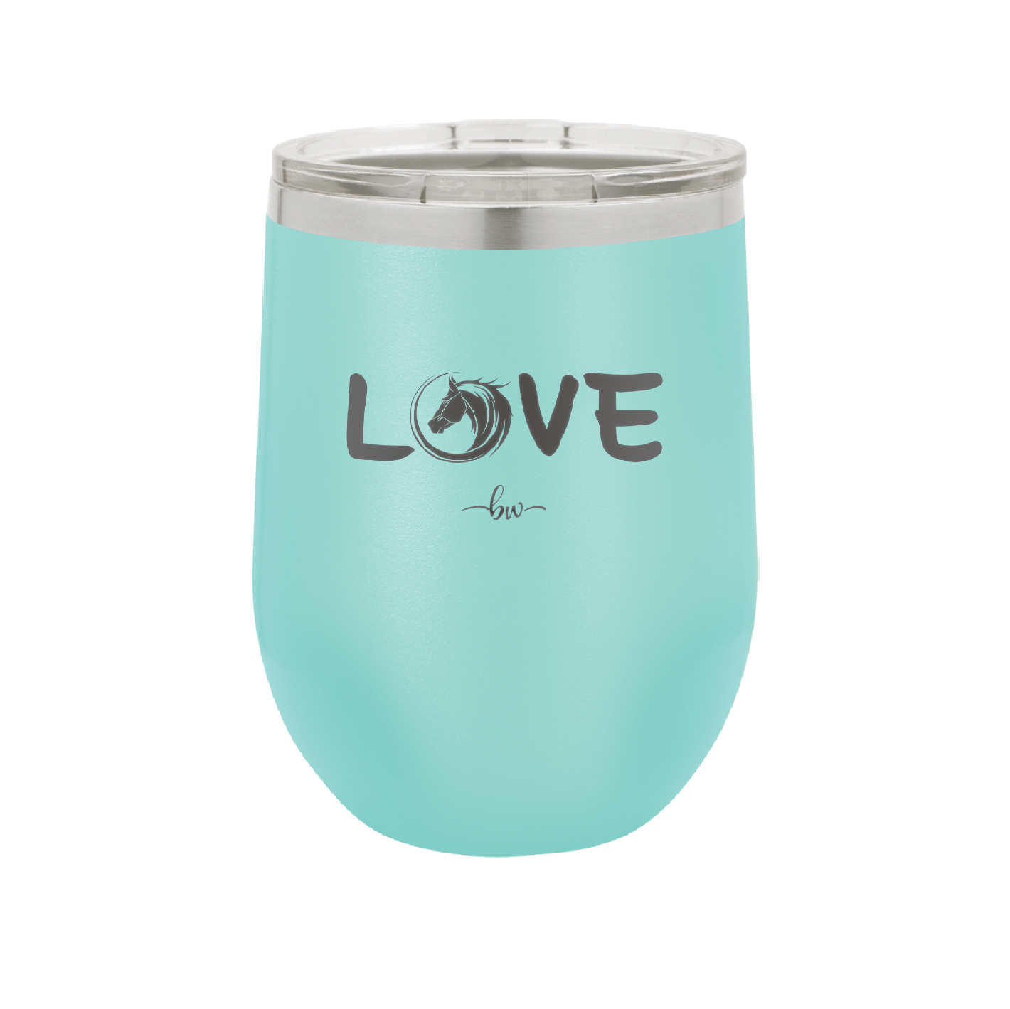 Love Horse Head - Laser Engraved Stainless Steel Drinkware - 1374 -
