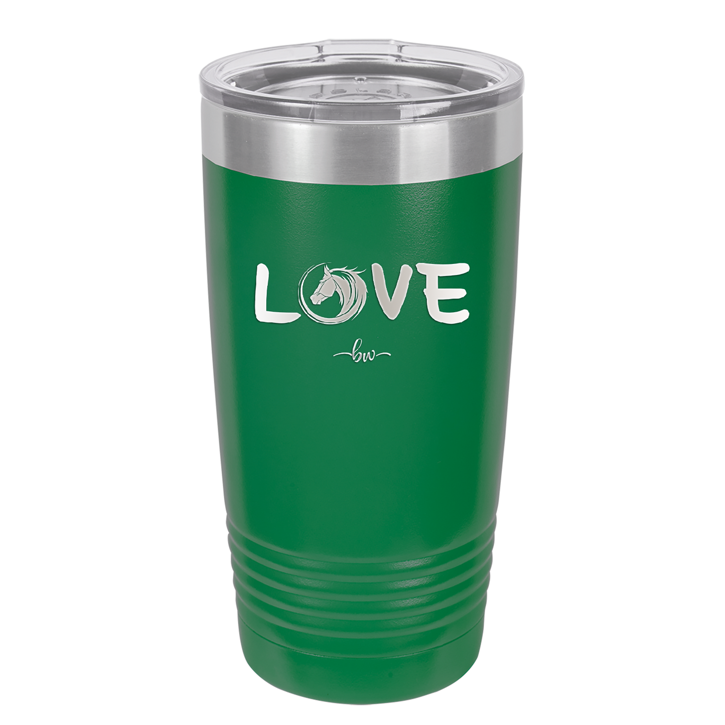 Love Horse Head - Laser Engraved Stainless Steel Drinkware - 1374 -