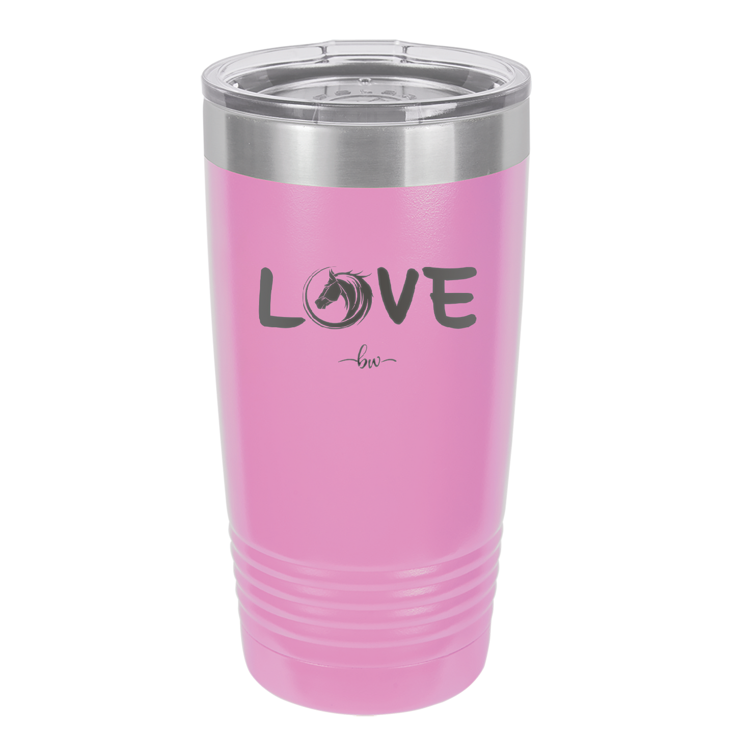 Love Horse Head - Laser Engraved Stainless Steel Drinkware - 1374 -