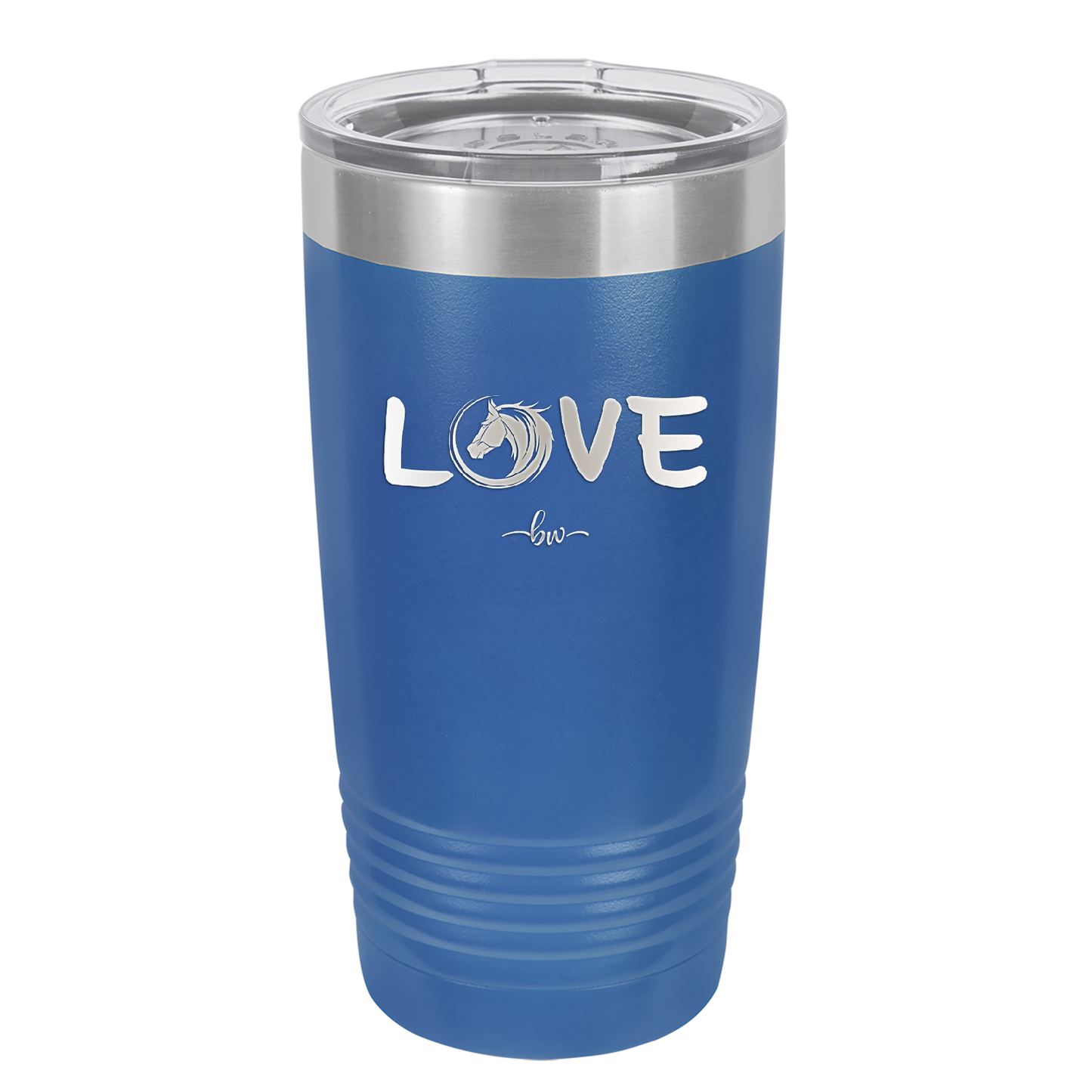 Love Horse Head - Laser Engraved Stainless Steel Drinkware - 1374 -