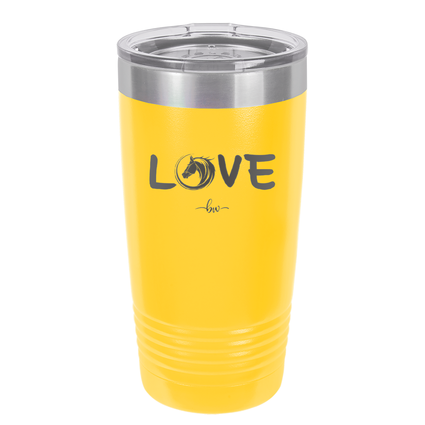Love Horse Head - Laser Engraved Stainless Steel Drinkware - 1374 -