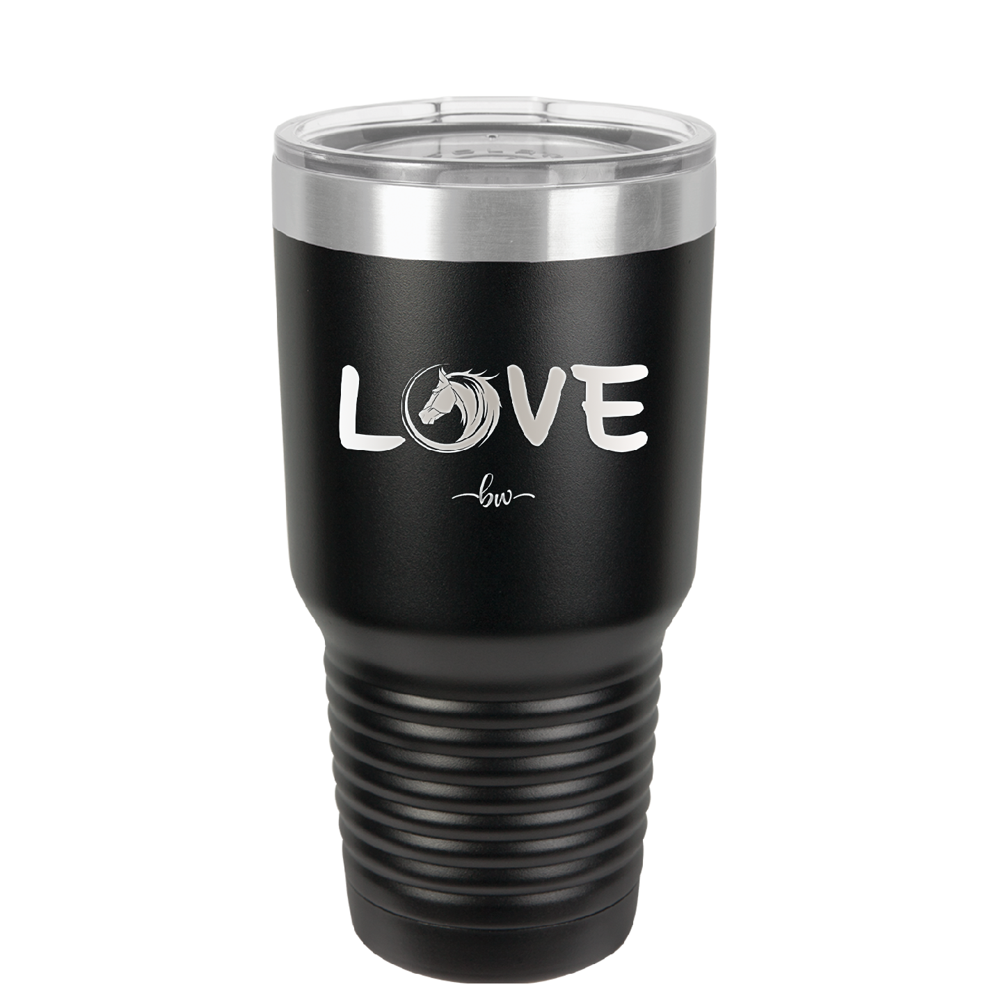 Love Horse Head - Laser Engraved Stainless Steel Drinkware - 1374 -