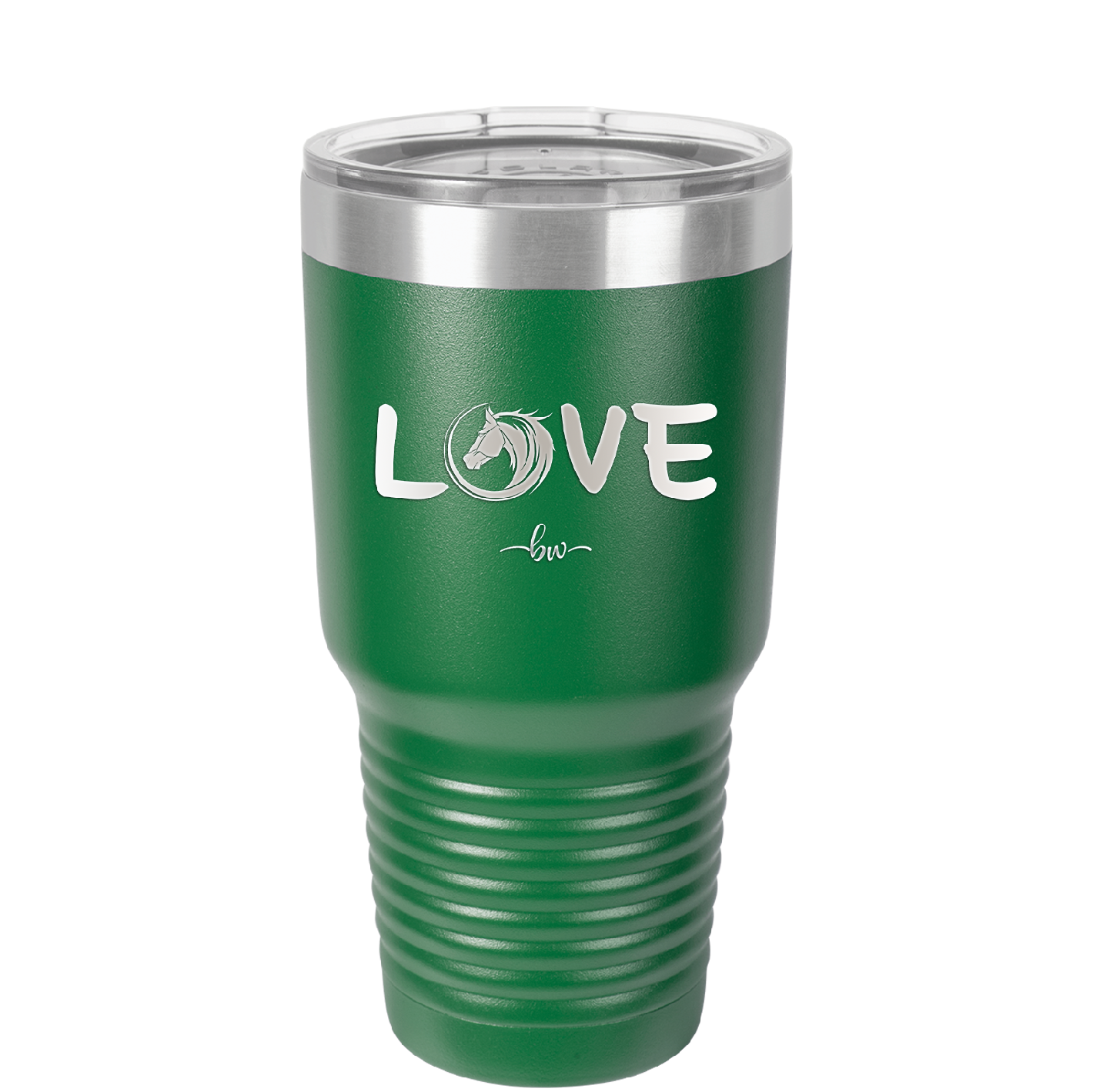 Love Horse Head - Laser Engraved Stainless Steel Drinkware - 1374 -