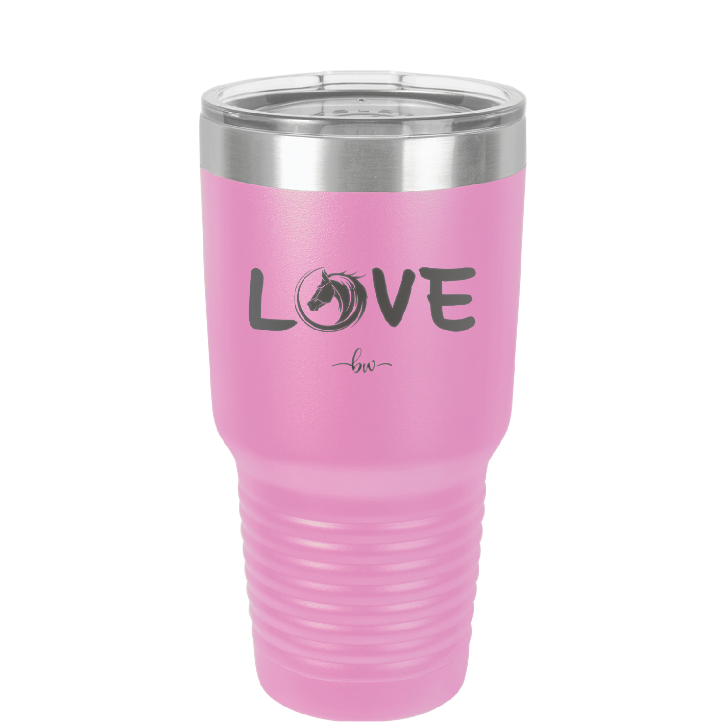 Love Horse Head - Laser Engraved Stainless Steel Drinkware - 1374 -