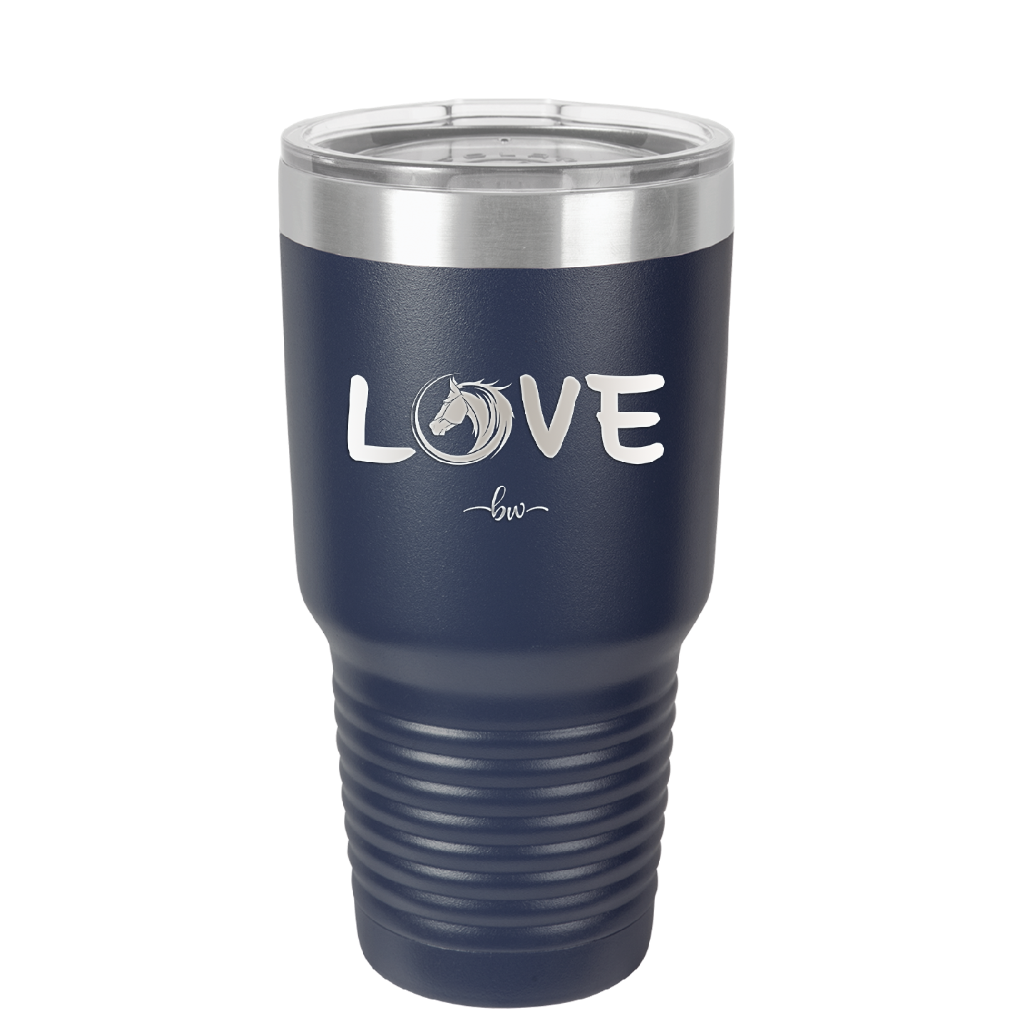 Love Horse Head - Laser Engraved Stainless Steel Drinkware - 1374 -