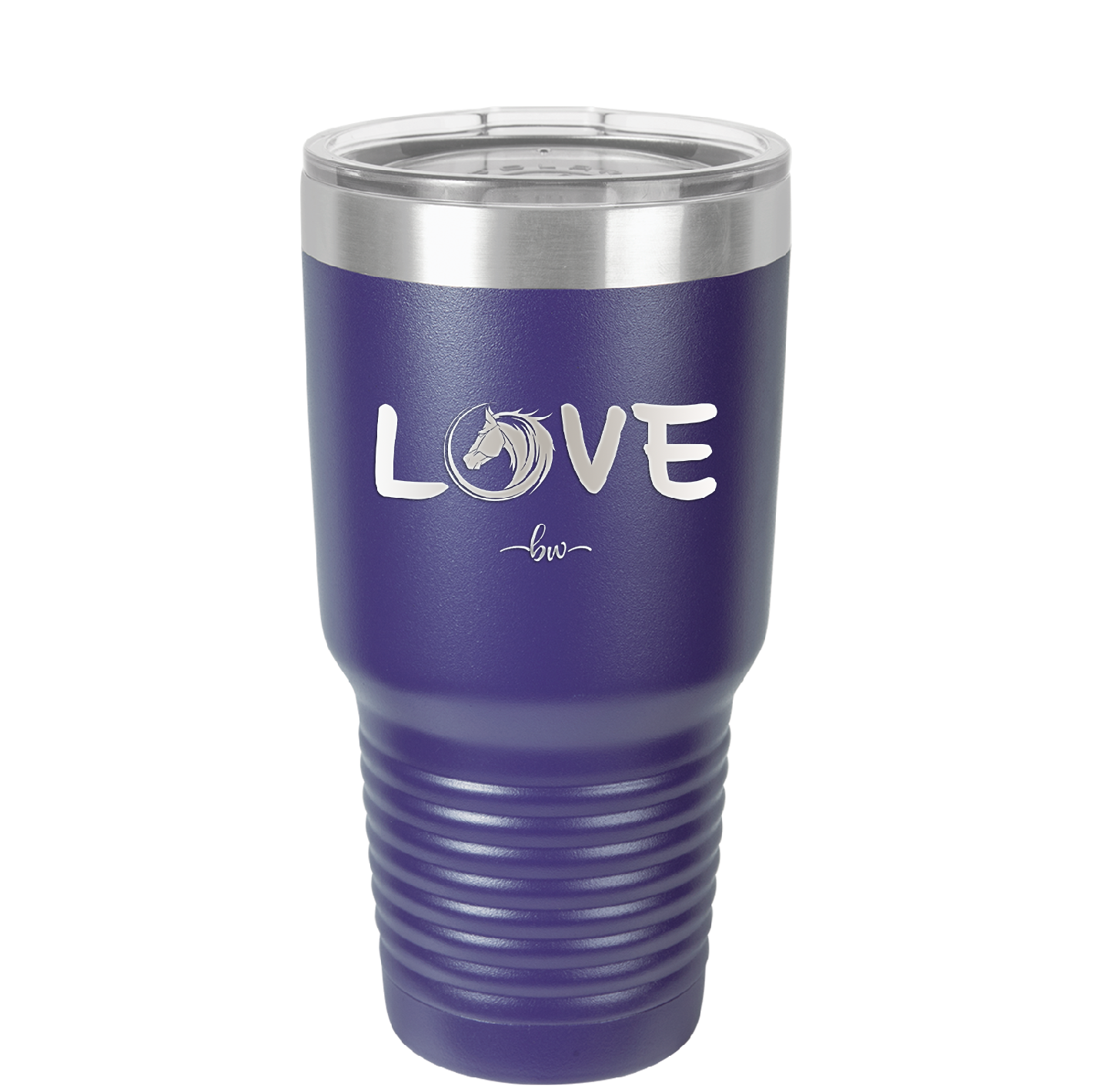 Love Horse Head - Laser Engraved Stainless Steel Drinkware - 1374 -