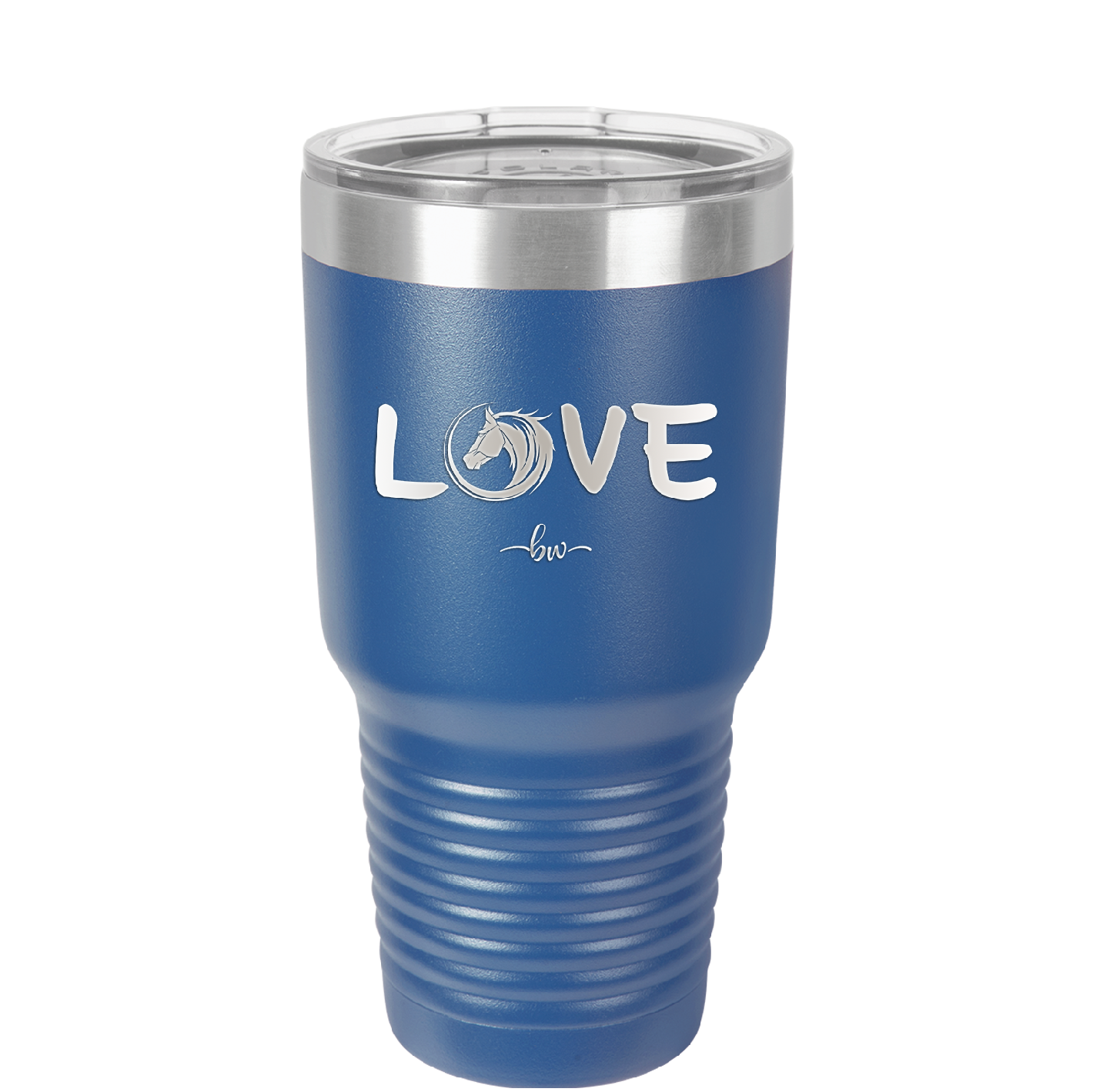 Love Horse Head - Laser Engraved Stainless Steel Drinkware - 1374 -