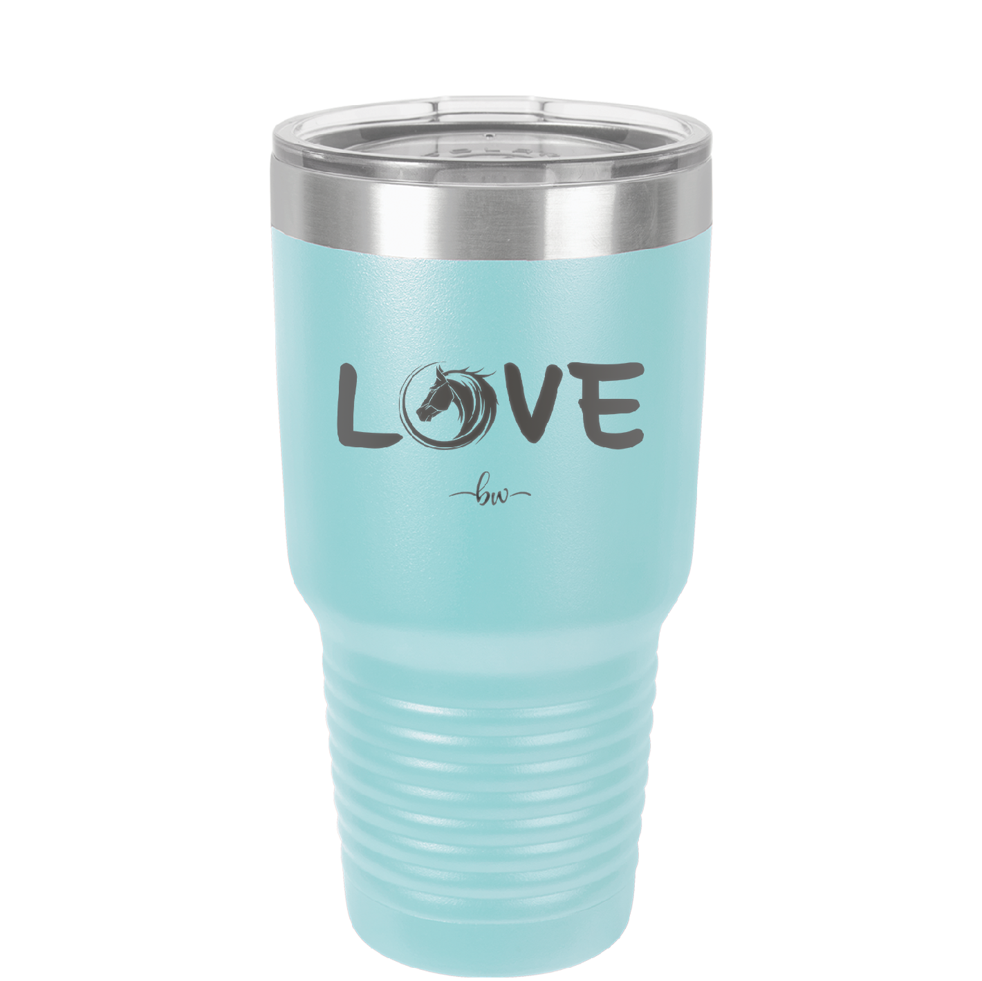 Love Horse Head - Laser Engraved Stainless Steel Drinkware - 1374 -
