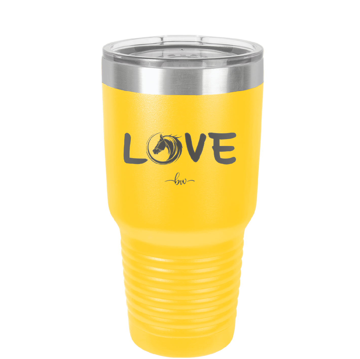 Love Horse Head - Laser Engraved Stainless Steel Drinkware - 1374 -