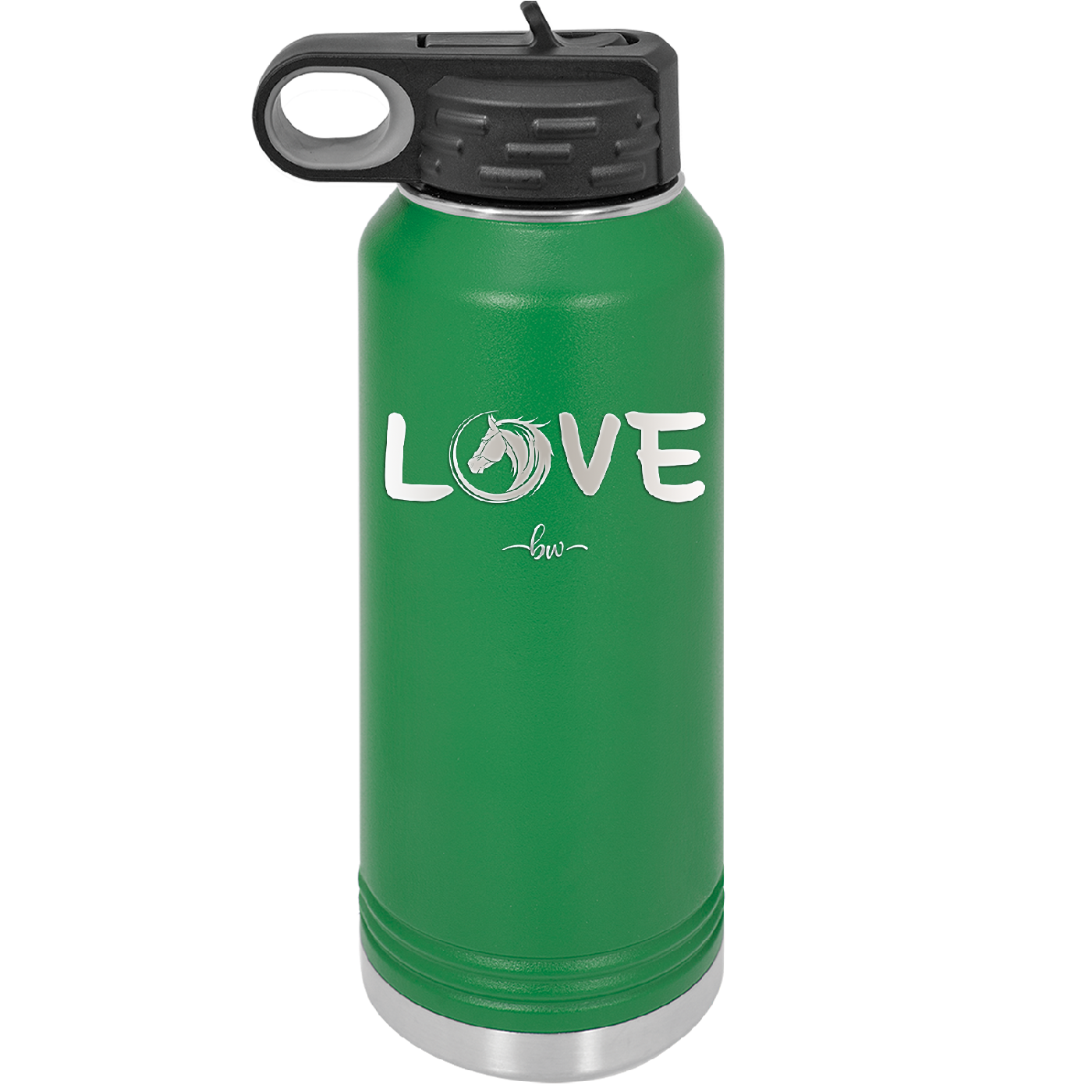 Love Horse Head - Laser Engraved Stainless Steel Drinkware - 1374 -