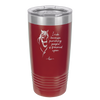 I Ride Because Punching People is Frowned Upon - Laser Engraved Stainless Steel Drinkware - 1382 -