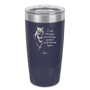 I Ride Because Punching People is Frowned Upon - Laser Engraved Stainless Steel Drinkware - 1382 -