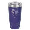 I Ride Because Punching People is Frowned Upon - Laser Engraved Stainless Steel Drinkware - 1382 -