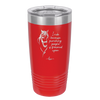 I Ride Because Punching People is Frowned Upon - Laser Engraved Stainless Steel Drinkware - 1382 -