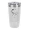 I Ride Because Punching People is Frowned Upon - Laser Engraved Stainless Steel Drinkware - 1382 -