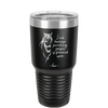 I Ride Because Punching People is Frowned Upon - Laser Engraved Stainless Steel Drinkware - 1382 -