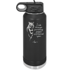 I Ride Because Punching People is Frowned Upon - Laser Engraved Stainless Steel Drinkware - 1382 -