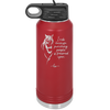 I Ride Because Punching People is Frowned Upon - Laser Engraved Stainless Steel Drinkware - 1382 -