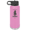 When Life Gets Tough Cowboy Up - Laser Engraved Stainless Steel Drinkware - 1385 -