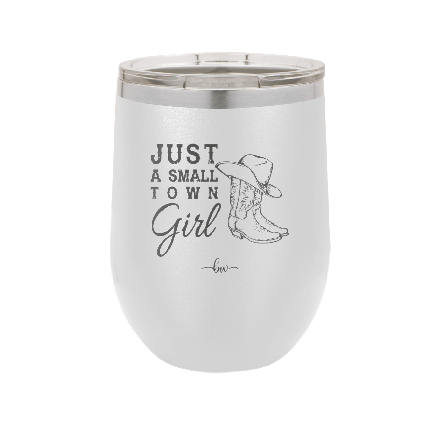 Just a Small Town Girl - Laser Engraved Stainless Steel Drinkware - 1391 -