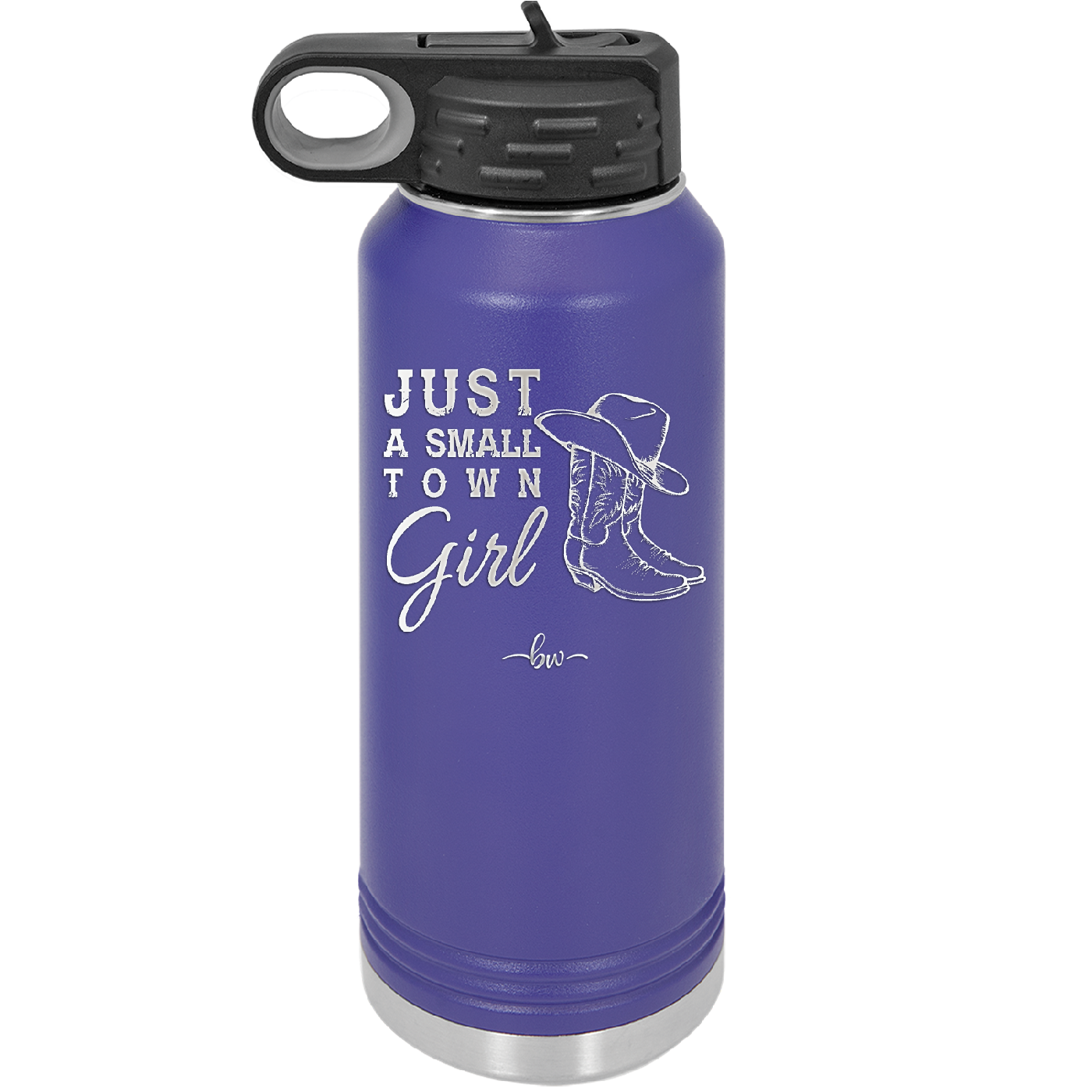 Just a Small Town Girl - Laser Engraved Stainless Steel Drinkware - 1391 -