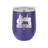 Born to Ride with Tractor - Laser Engraved Stainless Steel Drinkware - 1394 -