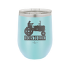 Born to Ride with Tractor - Laser Engraved Stainless Steel Drinkware - 1394 -