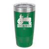 Born to Ride with Tractor - Laser Engraved Stainless Steel Drinkware - 1394 -