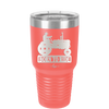Born to Ride with Tractor - Laser Engraved Stainless Steel Drinkware - 1394 -