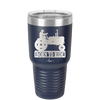 Born to Ride with Tractor - Laser Engraved Stainless Steel Drinkware - 1394 -