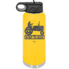 Born to Ride with Tractor - Laser Engraved Stainless Steel Drinkware - 1394 -
