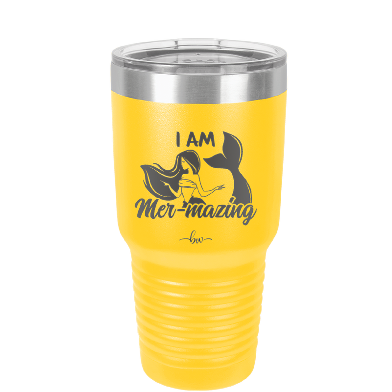 I Am Mermazing 1 - Laser Engraved Stainless Steel Drinkware - 1403 -