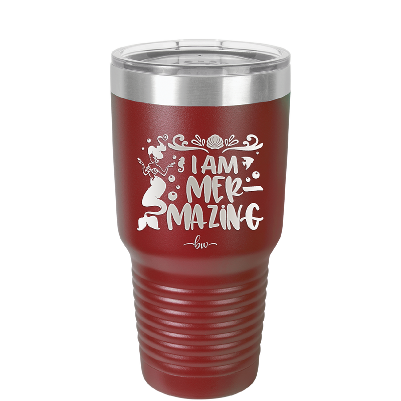 I Am Mermazing 2 - Laser Engraved Stainless Steel Drinkware - 1404 -