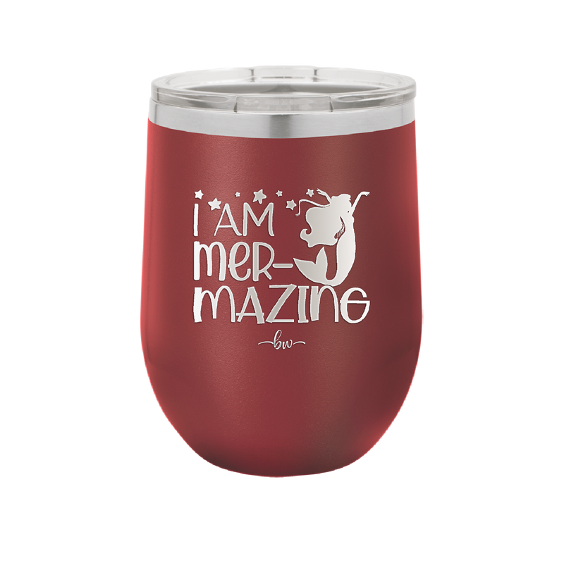 I Am Mermazing 3 - Laser Engraved Stainless Steel Drinkware - 1405 -