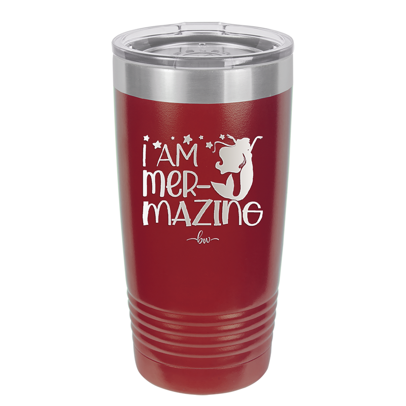 I Am Mermazing 3 - Laser Engraved Stainless Steel Drinkware - 1405 -