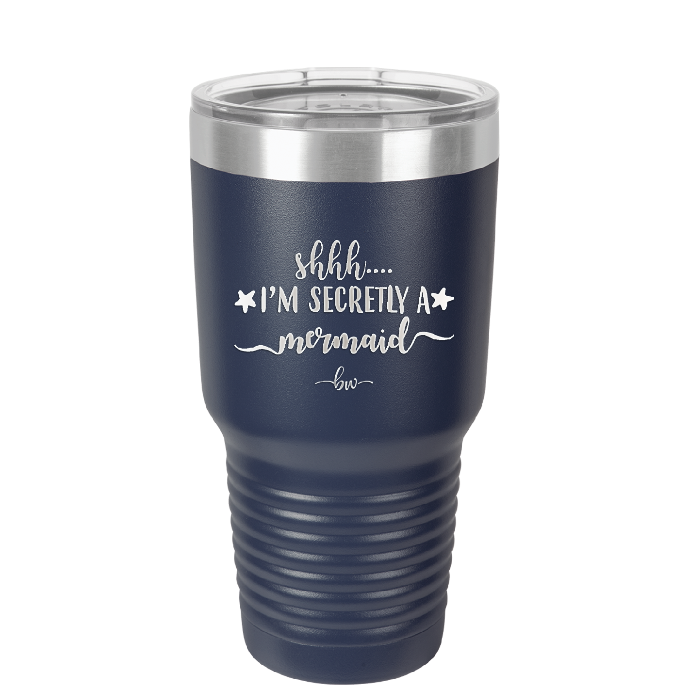 Shhh I'm Secretly A Mermaid - Laser Engraved Stainless Steel Drinkware - 1406 -
