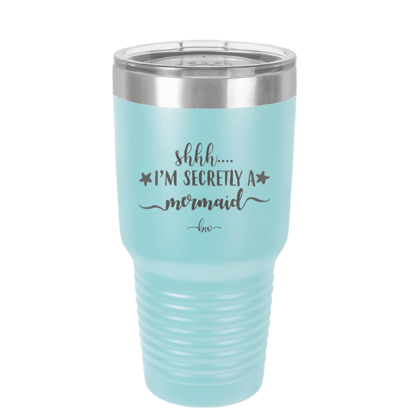 Shhh I'm Secretly A Mermaid - Laser Engraved Stainless Steel Drinkware - 1406 -