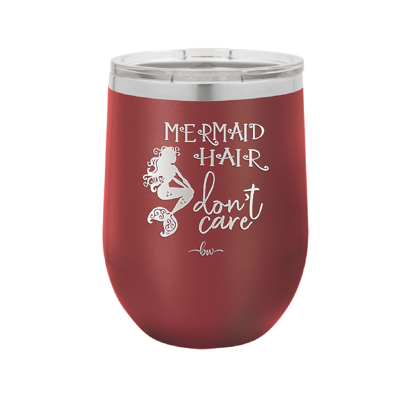 Mermaid Hair Don't Care 3 - Laser Engraved Stainless Steel Drinkware - 1409 -