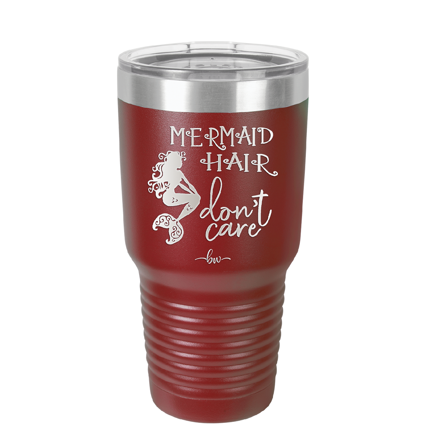 Mermaid Hair Don't Care 3 - Laser Engraved Stainless Steel Drinkware - 1409 -