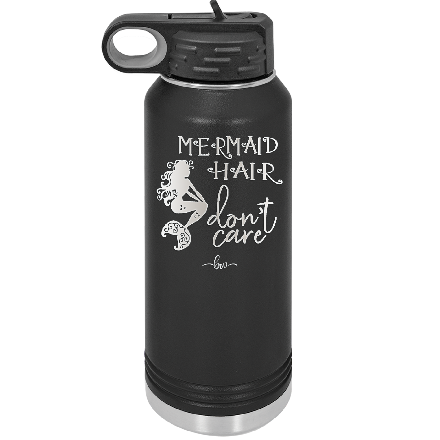Mermaid Hair Don't Care 3 - Laser Engraved Stainless Steel Drinkware - 1409 -