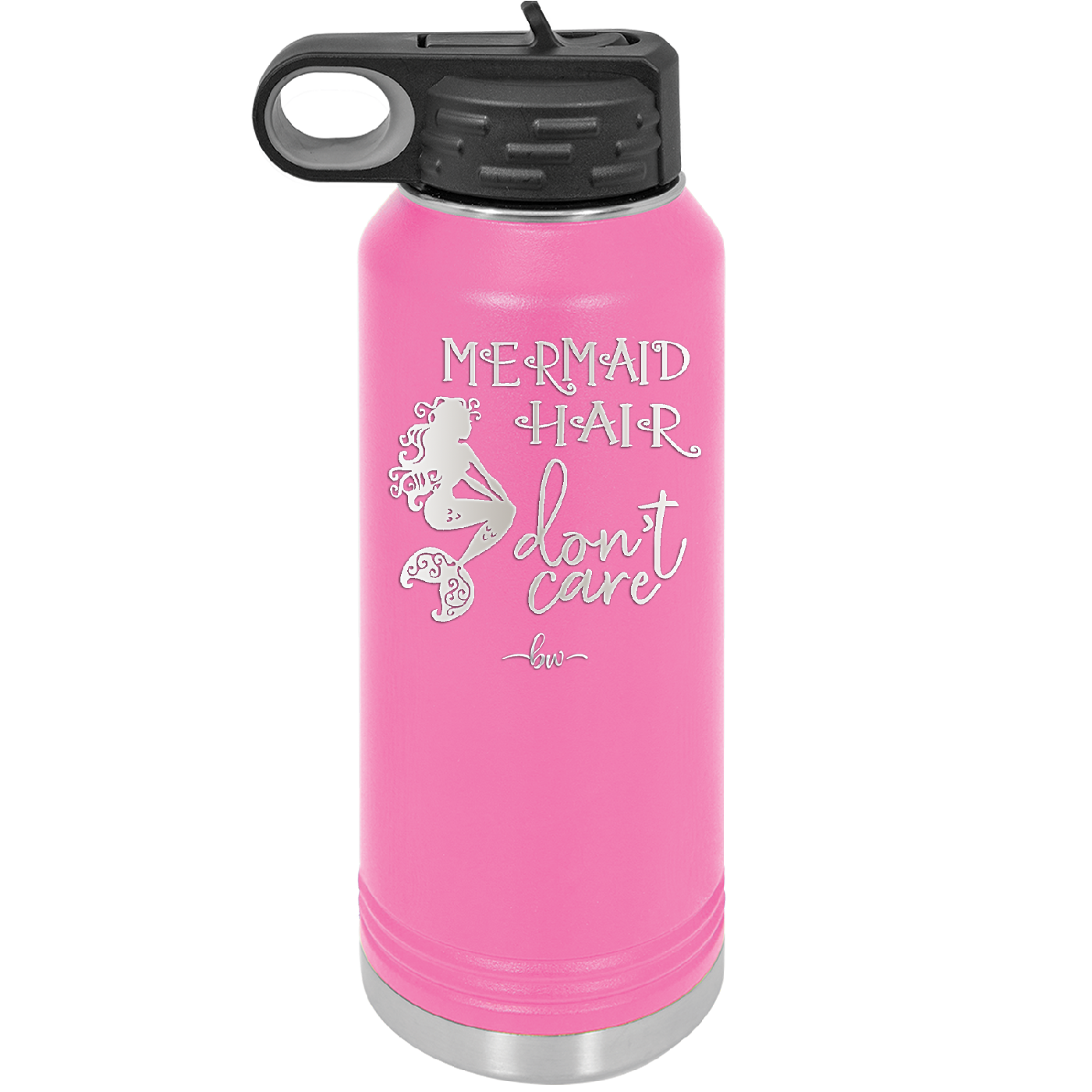 Mermaid Hair Don't Care 3 - Laser Engraved Stainless Steel Drinkware - 1409 -