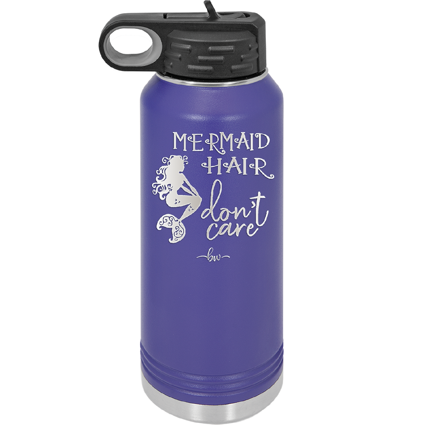 Mermaid Hair Don't Care 3 - Laser Engraved Stainless Steel Drinkware - 1409 -