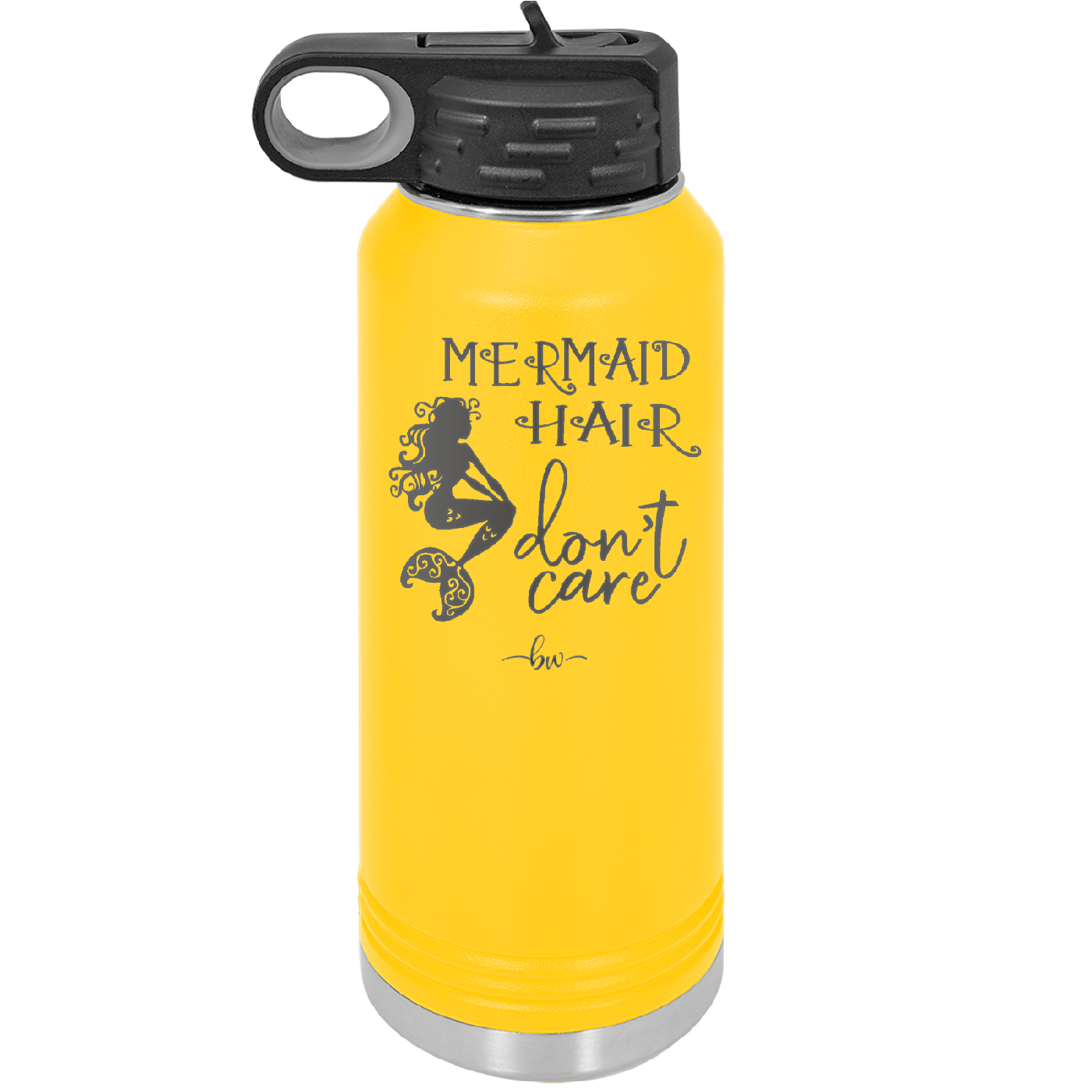 Mermaid Hair Don't Care 3 - Laser Engraved Stainless Steel Drinkware - 1409 -