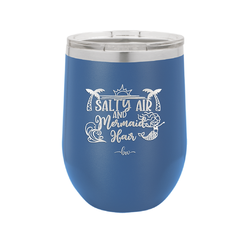 Salty Air and Mermaid Hair 1 - Laser Engraved Stainless Steel Drinkware - 1410 -