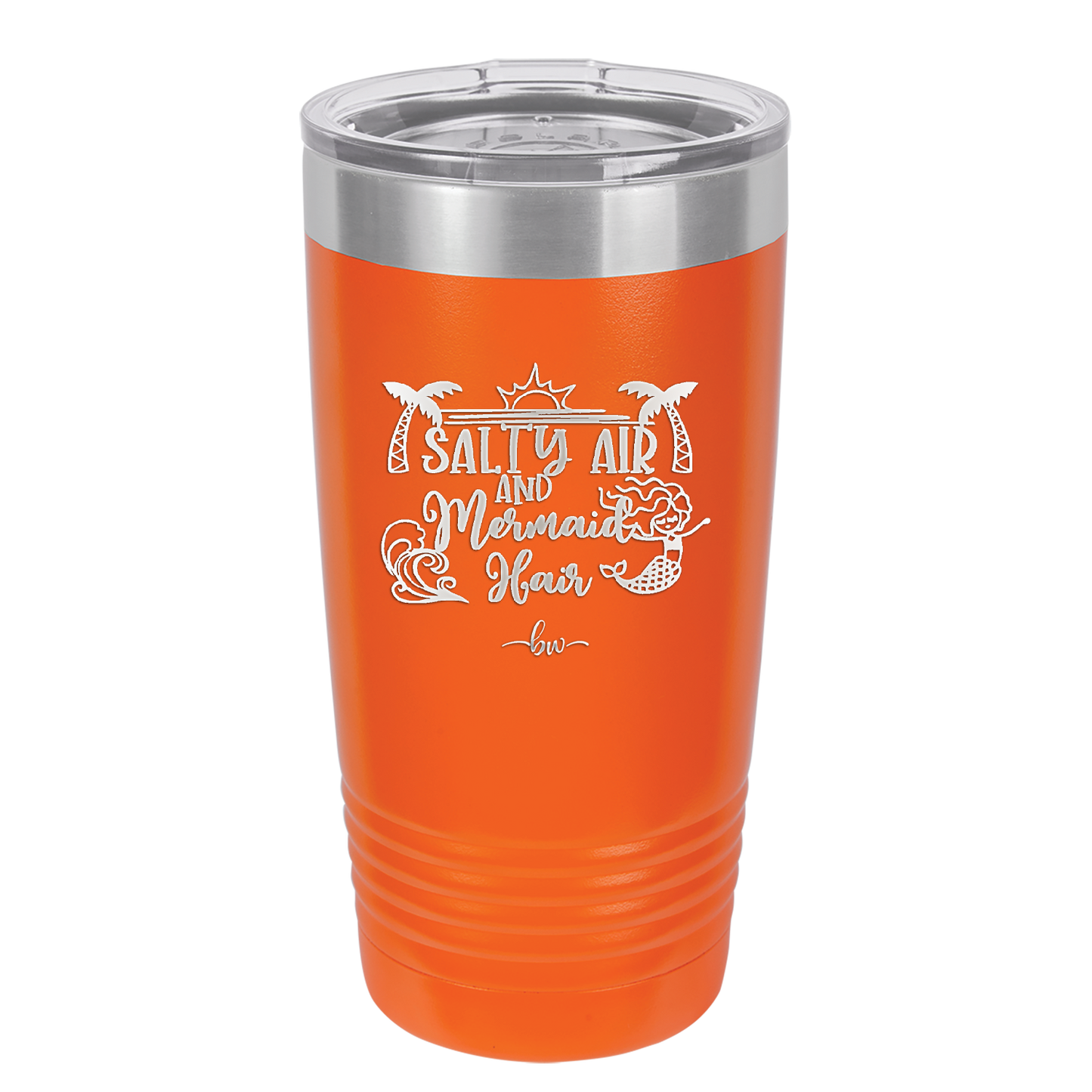 Salty Air and Mermaid Hair 1 - Laser Engraved Stainless Steel Drinkware - 1410 -